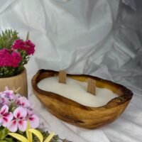 Bougie en bois parfumée "Jardin Fleuri"