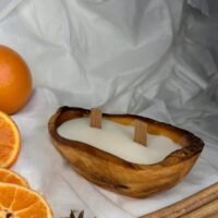 Bougie en bois parfumée "Verger d’Hiver"