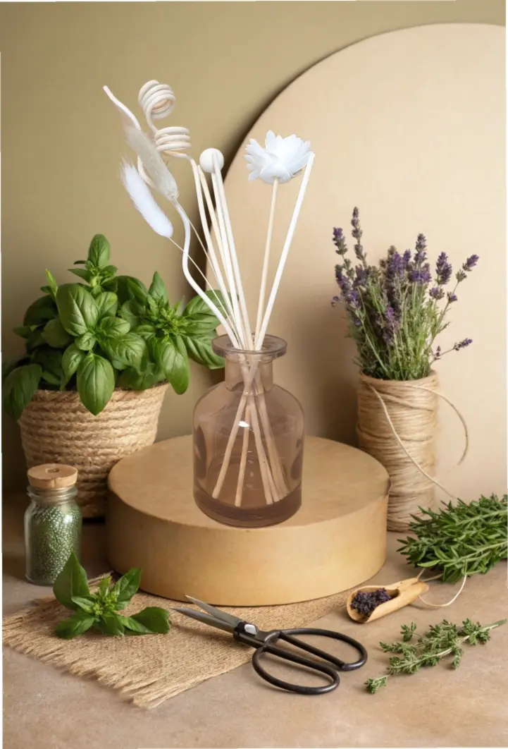 Diffuseur Borg Gris clair "Herbacée et nature"