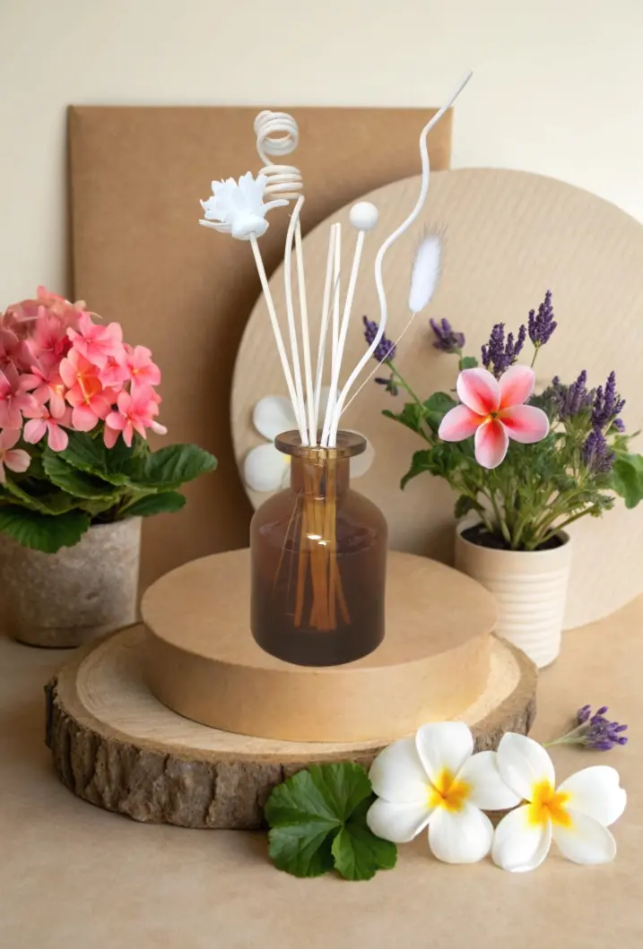 Diffuseur Borg marron "Jardin fleuri"