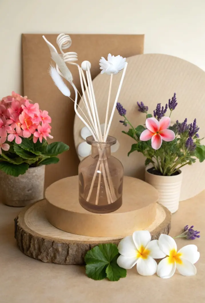 Diffuseur Borg Gris clair "Jardin fleuri"