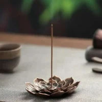 Porte encens en forme de lotus