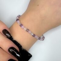 Bracelet : A,C,Q (Améthyste, Cristal de roche et Quartz rose)