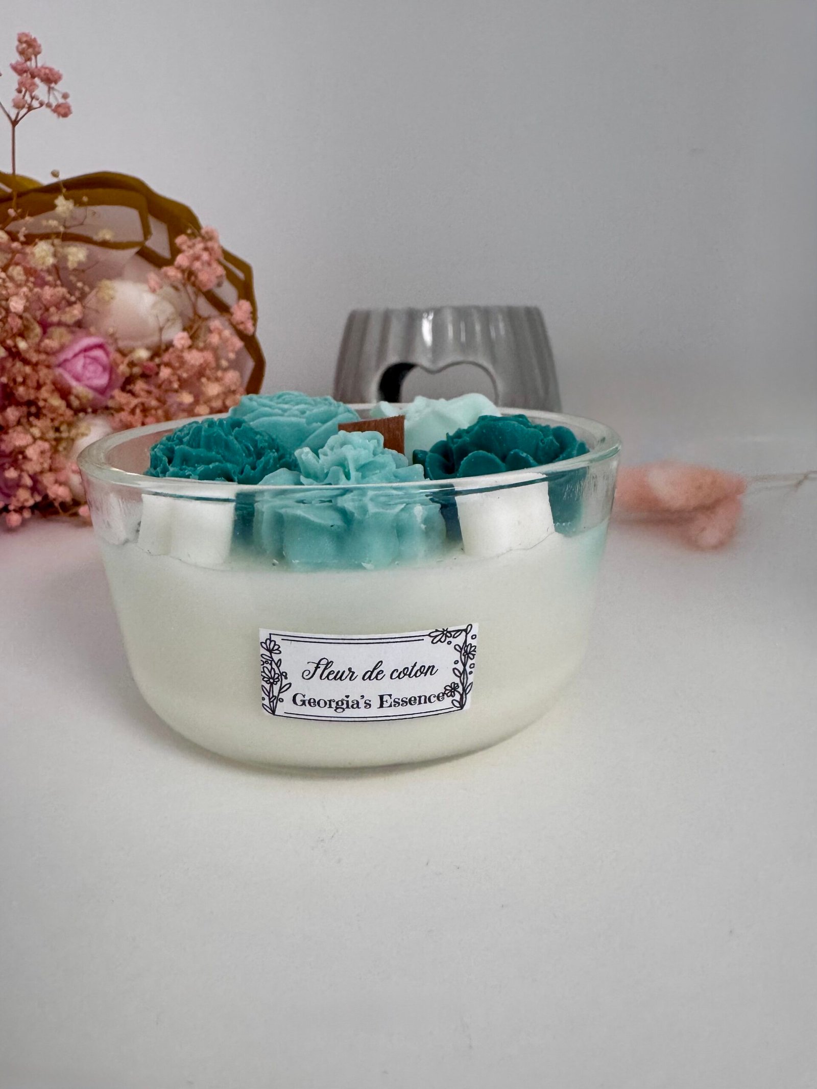 ☁️ BOUGIE PARFUMÉ « fleur de coton »