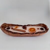 🍁Bougie d'automne en bois