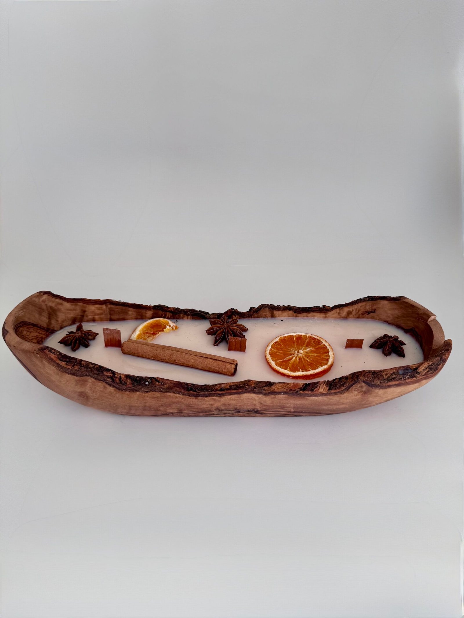 🍁Bougie d&rsquo;automne en bois