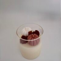 🍁Bougie verre d'automne🍁