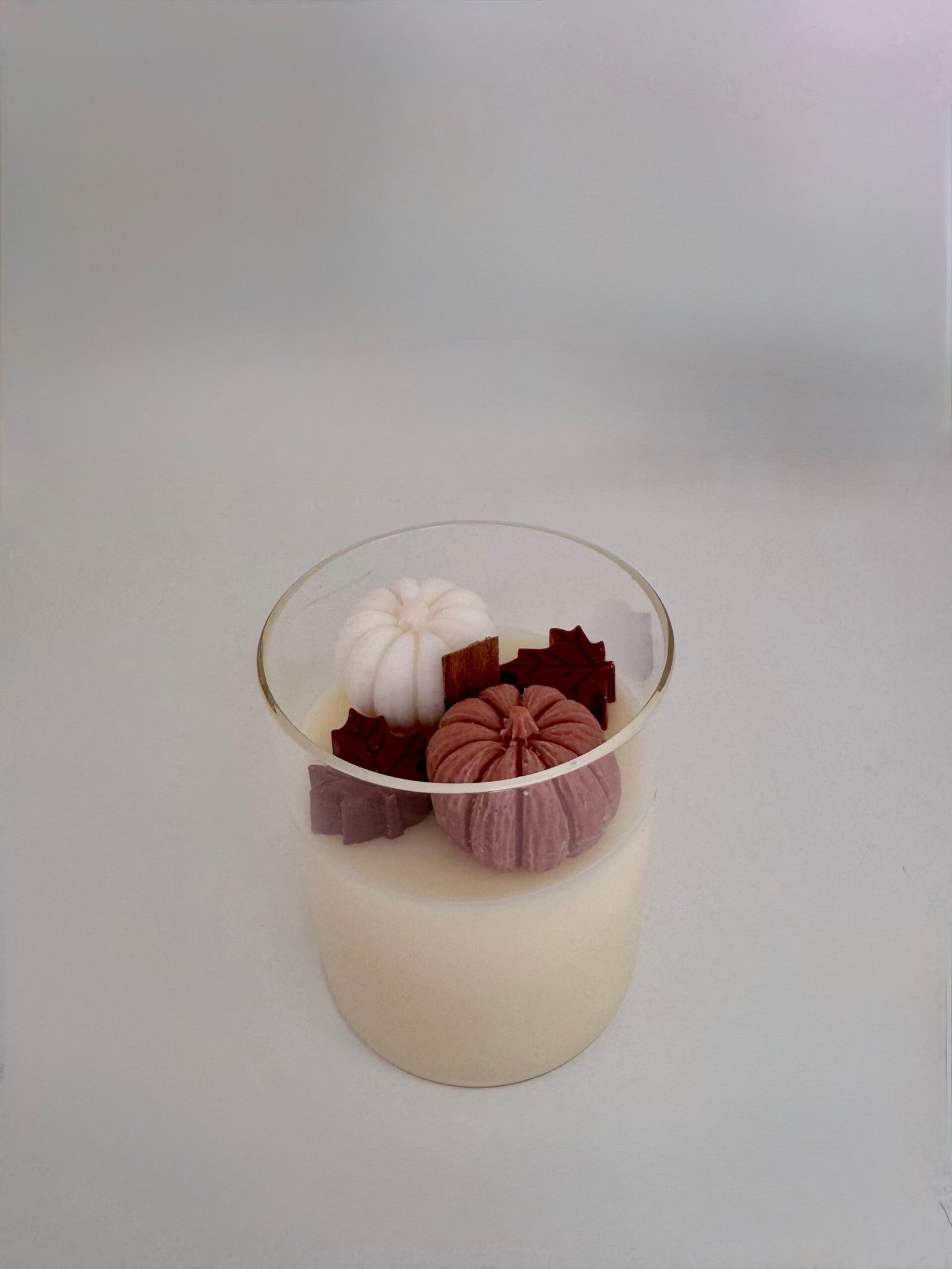 🍁Bougie verre d&rsquo;automne🍁