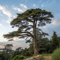 Bougie d'automne en bois - Cèdre du liban