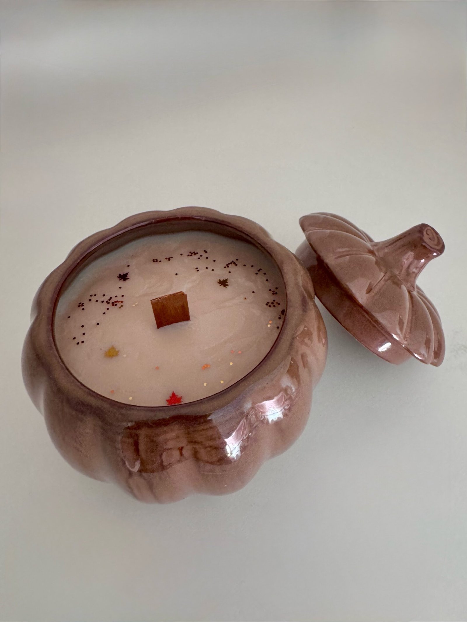 🎃 BOUGIE PARFUMÉE « CITROUILLE POMME CANNELLE »