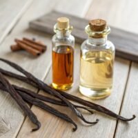 Bougie d'automne en bois - Vanille