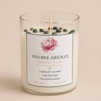 Bougie Pivoine Absolue à l’Obsidienne Noire